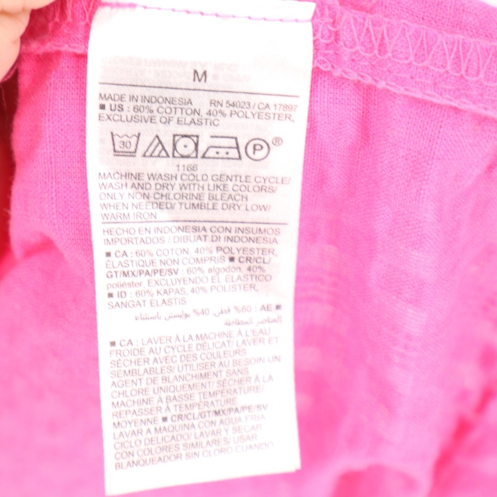 Old Navy Pink Seersucker Tiered Maxi Dress Ruffle Tie Back V-Neck M - Picture 4 of 6